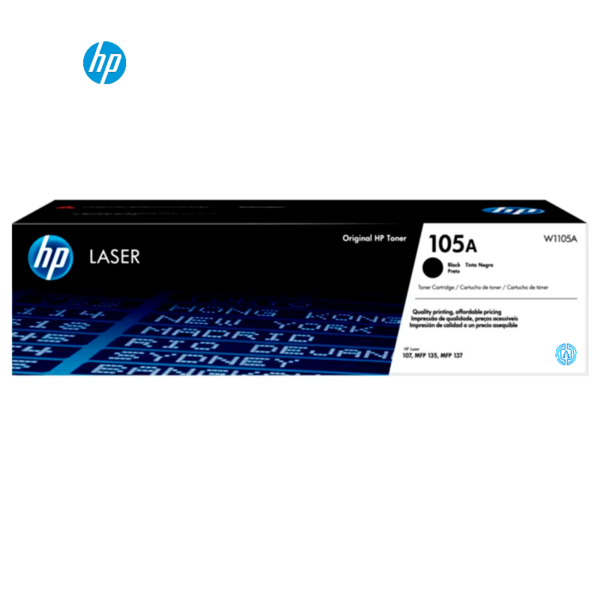Tóner Hp 105A (W1105A) Negro 1,000 Pag Laser 107w, 135a, 137fnw