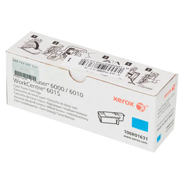 Toner Xerox 106R01631 Cyan 1,000 páginas