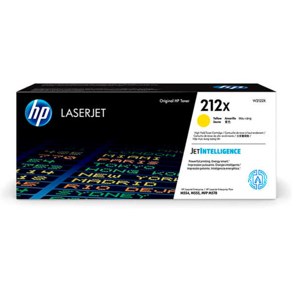 Tóner Hp 212X (W2122X) Yellow 10,000 Pag Color LaserJet Enterprise Flow MFP M578c
