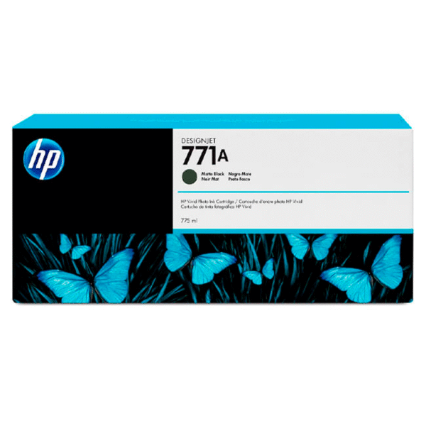 Tinta HP B6Y15A (771A) Matte Black 775ML DesignJet Z6200