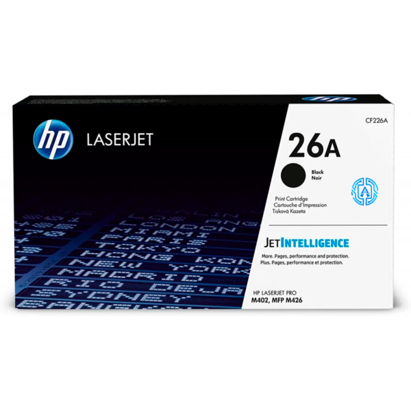 Toner Hp 26A (CF226A) M402 Negro 3,100 Pag LaserJet Pro M402dn