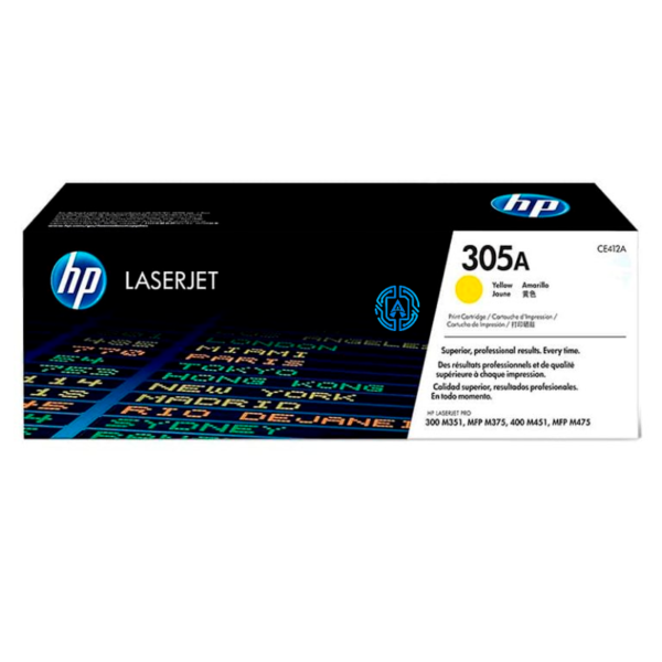 Toner Hp CE412A 305A PRO 400 Yellow Original