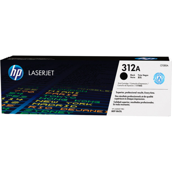 Toner Hp 312A (CF380A) Negro 2,400 Pag LaserJet Pro 400 color