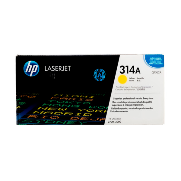 Tóner Hp 314A (Q7562A) Yellow 3,500 Pag LaserJet 2700