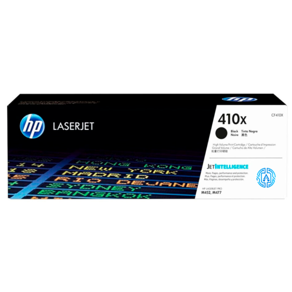 Toner Hp 410X (CF410X) Negro 6,500 Pag LaserJet Pro M477