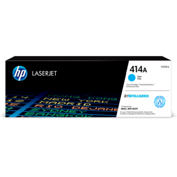 Tóner Hp 414A (W2021A) Cyan 2,100 Pág Color LaserJet Pro M454