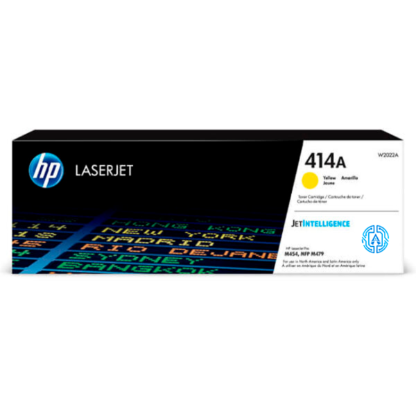Tóner Hp 414A (W2022A) Yellow 2,100 Pág Color LaserJet Pro M454