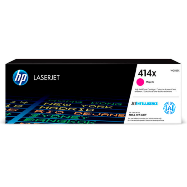 Tóner Hp 414X (W2023X) Magenta 6,000 Pág Color LaserJet Pro M454