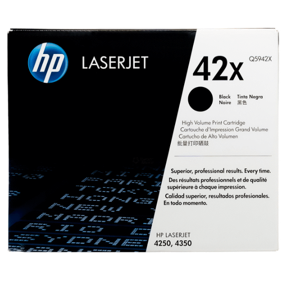 Tóner HP 42X (Q5942X) Negro 20,000 Pag LaserJet Pro 4240n