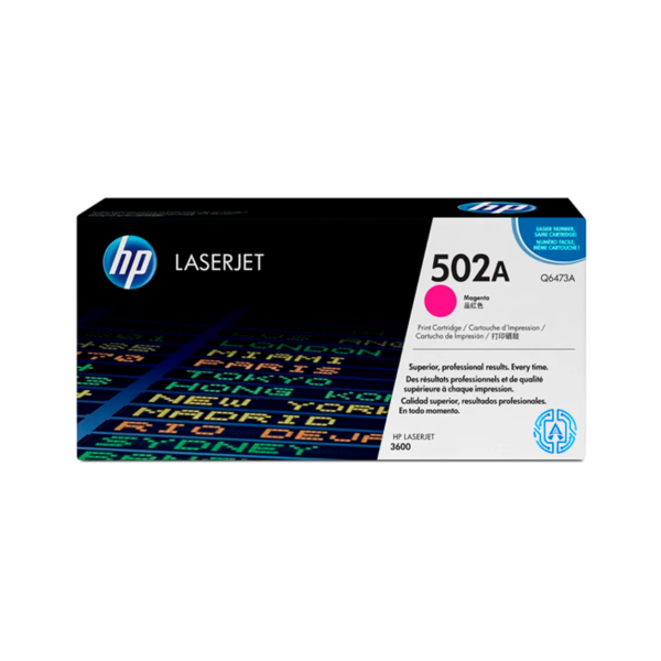 Tóner Hp 502A (Q6473A) Magenta 4,000 Pag Color LaserJet 3600