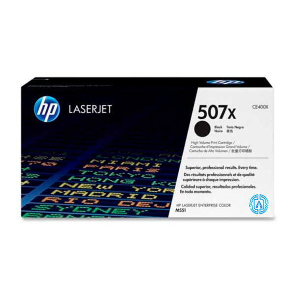 Toner Hp 507X (CE400X) Negro 11,000 Pag LaserJet Pro M551dn