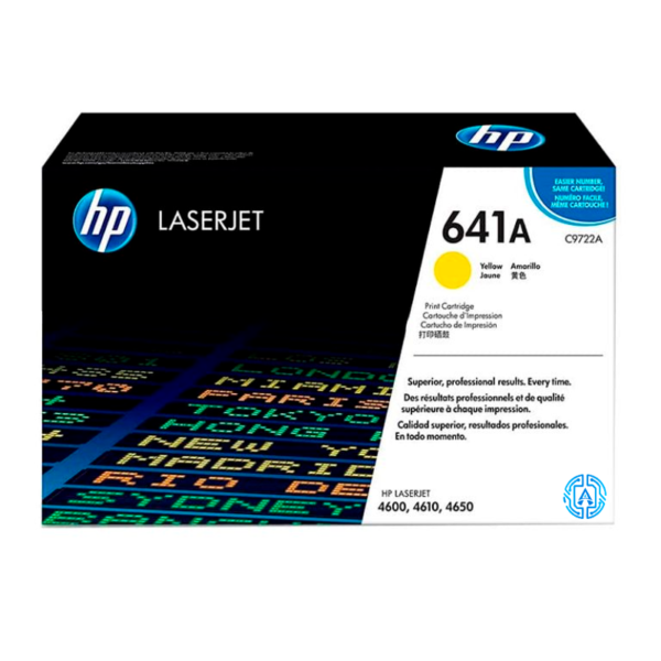Tóner Hp 641A (C9722A) Yellow 8,000 Pag LaserJet 4600