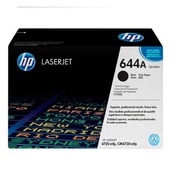 Tóner Hp 644A (Q6460A) Negro 12,000 Pag Color LaserJet 4730