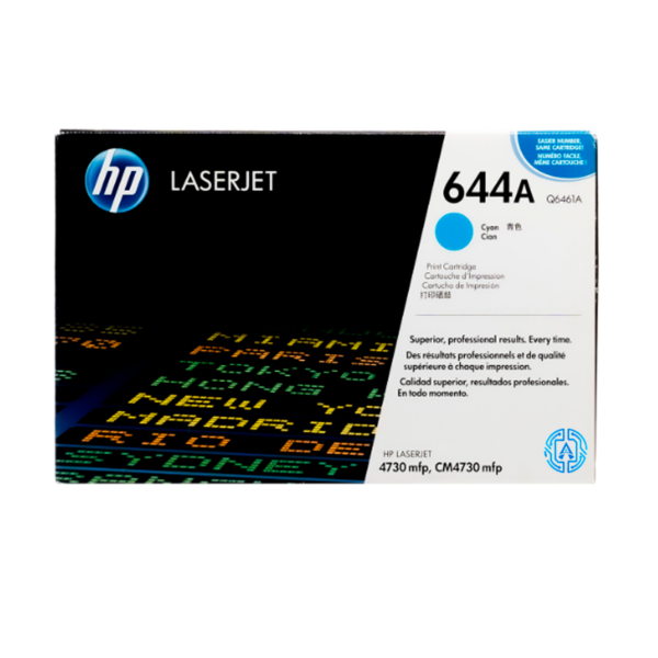 Tóner Hp 644A (Q6461A) Cyan 12,000 Pag Color LaserJet 4730