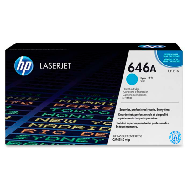 Toner Hp 646A (CF031A) Cyan 12,500 Pag LaserJet Pro