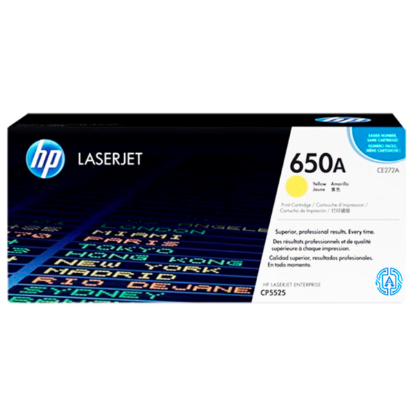 Toner Hp 650A (CE272A) Yellow 15,000 Pag LaserJet Pro CP5520