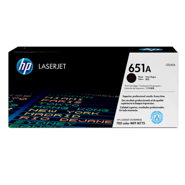 Toner Hp CE340A 651A M775 Negro Original
