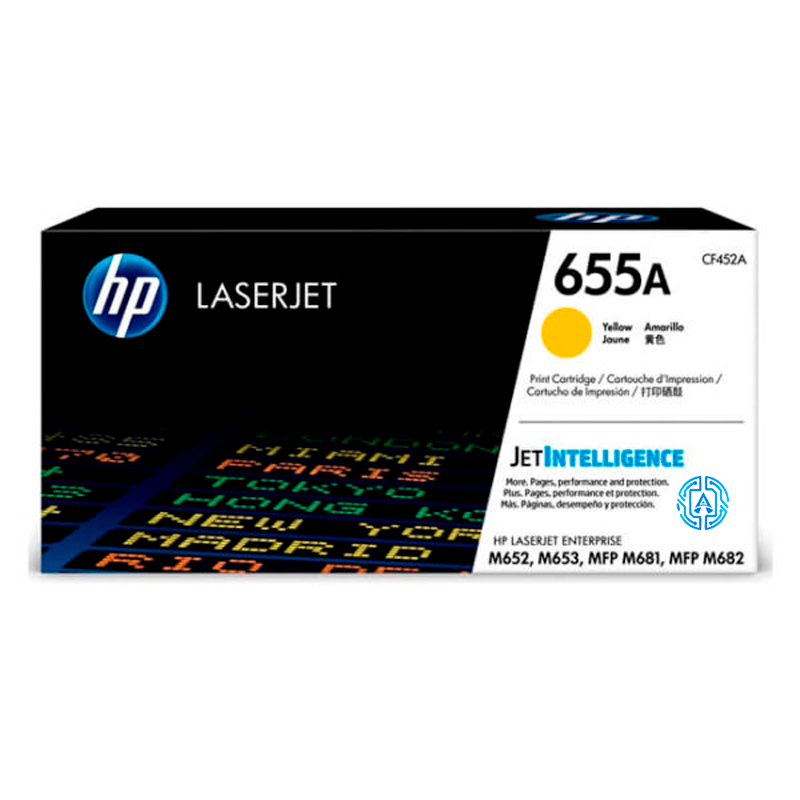 655A (CF452A) Yellow Tóner HP 655A (CF452A) Yellow 10,500 Pag Color LaserJet Enterprise M652dn - Imagen 1