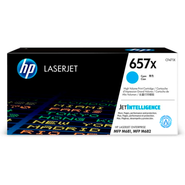 Toner Hp 657X (CF471X) Cyan 23,000 Pag LaserJet Pro M681z