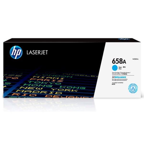 Tóner Hp 658A (W2001A) Cyan 6,000 Pag Color LaserJet Enterprise M751