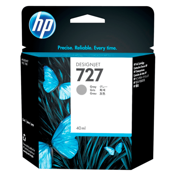 Tinta HP B3P18A (727) Gray 40ML DesignJet T1500