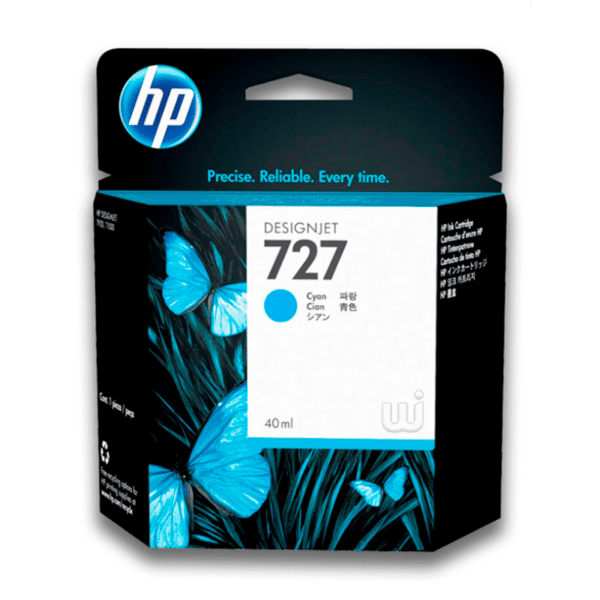 Tinta HP B3P13A (727) Cyan 40ML DesignJet T1500