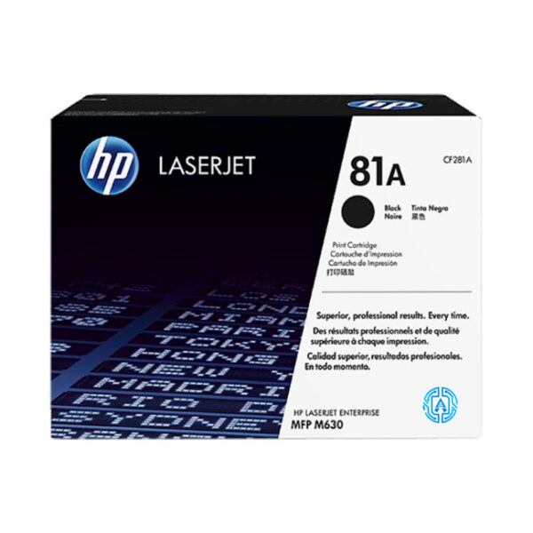 Toner Hp 81A (CF281A) Negro 10,500 Pag LaserJet enterprise mfp M604dn