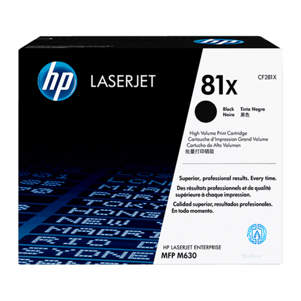 Toner Hp 81X (CF281X) Negro 25,000 Pag LaserJet enterprise mfp M604dn