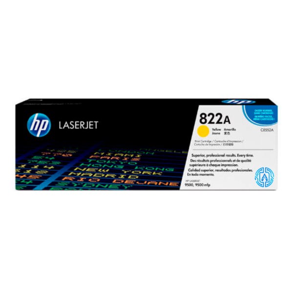 Tóner Hp 822A (C8552A) Yellow 25,000 Pag LaserJet 9500
