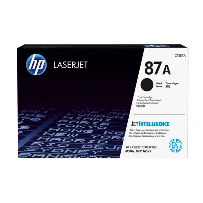 87A (CF287A) Negro Tóner Hp 87A (CF287A) Negro 9,000 Pag LaserJet Pro M506dn - Imagen 1