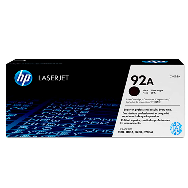 92A (C4092A) Negro Tóner Hp 92A (C4092A) Negro 2,500 Pag LaserJet 1100 - Imagen 1