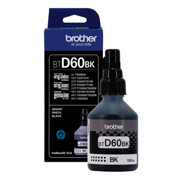 Botella de Tinta Brother BTD-60BK Negro 108ML