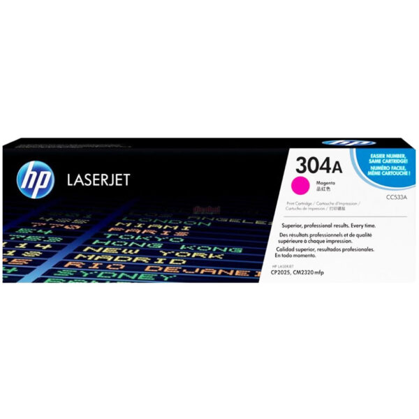 Toner Hp 304A (CC533A) Magenta 2,800 Pag Color LaserJet CP2025