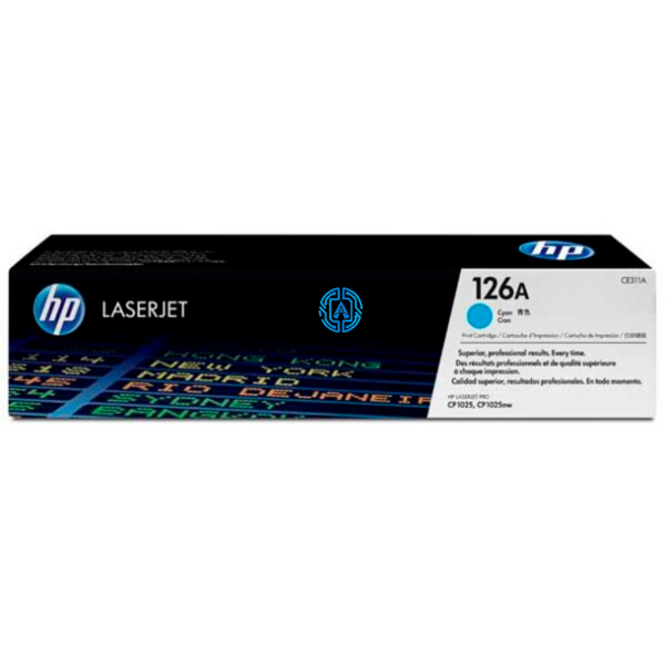 Toner Hp Lj CE311A (126A) Cyan 1,000 Pag. LaserJet CP1025nw