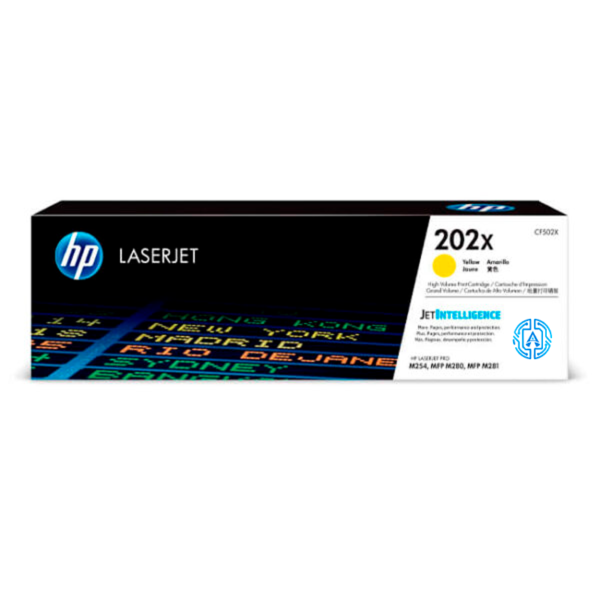 Toner Hp CF502X (202X) Yellow 2,500pag Color LaserJet Pro MFP M281fdw