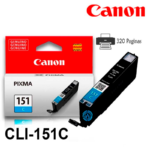 Tinta Canon CLI-151C Cyan MG-6210/5410 Original - Imagen 2