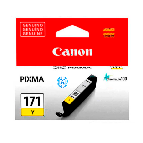 Tinta Canon CLI-171 Yellow 6.5ML 300Pag. MG5710 MG6810