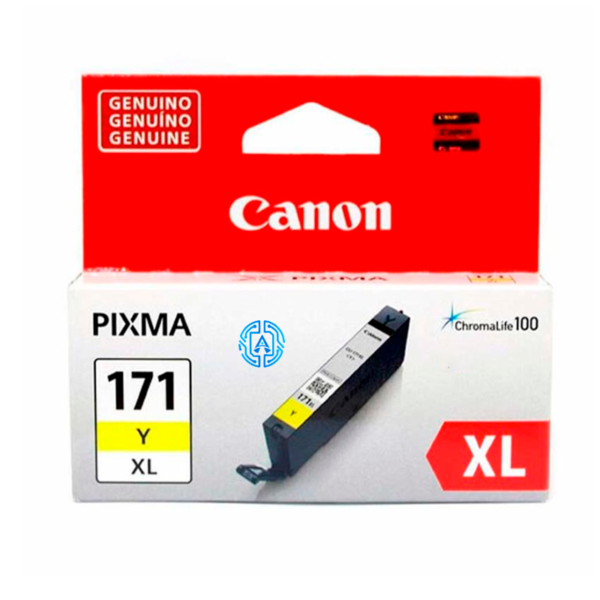 Tinta Canon CLI-171XL Yellow 10.8ML 550Pag MG5710 MG6810