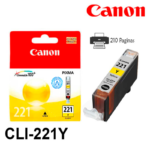 Tinta Canon CLI-221 Yellow 9ML 210Pag iP4600 MP540 - Imagen 2