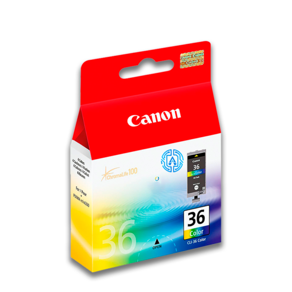 Tinta Canon CLI-36 Tricolor 12ML 250Pag. iP100
