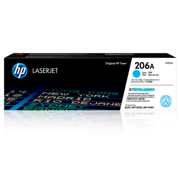 Tóner Hp 206A (W2111A) Cyan 1,250 Pág Color LaserJet Pro M454