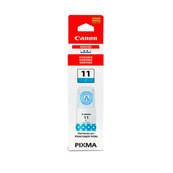 Tinta Canon GI-11C Cyan 70ML 6,000 Pag. Pixma G2160 G3160