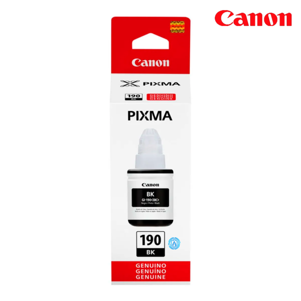 Tinta Canon GI-190BK Negro 135ML 6,000 Pag. G2100, G3100