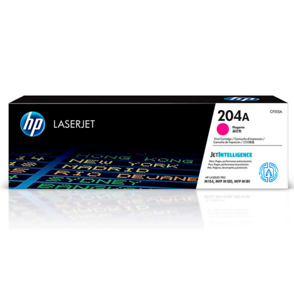 Tóner Hp 204A (CF513A) Magenta 900 Pag Color LaserJet Pro MFP M180nw