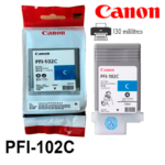Tinta Canon PFI-102C Cyan 130ML iPF750 iPF710 - Imagen 2