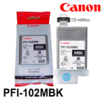Tinta Canon PFI-102MBK Matte Black 130ML iPF750 iPF710 - Imagen 2