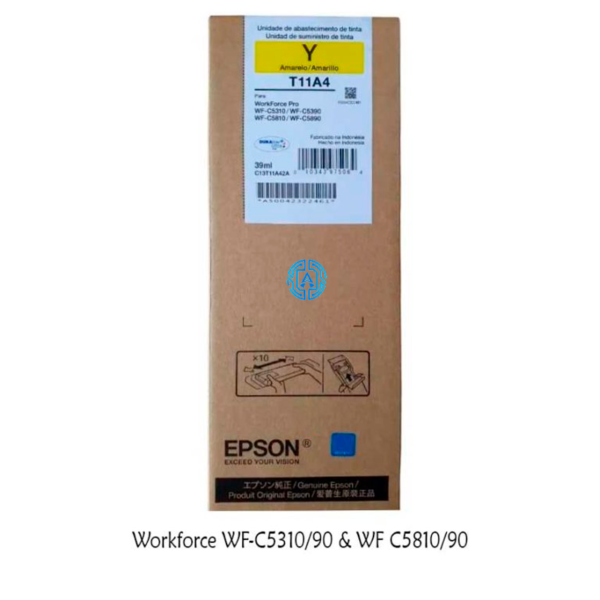 Tinta Epson T11A420-AL Yellow WF-C5310, C5390, C5810, C5890 Original