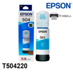 Botella de Tinta Epson T504 (T504220) Cyan 70ml - Imagen 2
