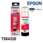 Botella de Tinta Epson T504 (T504320) Magenta 70ml - Imagen 2