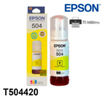 Botella de Tinta Epson T504 (T504420) Yellow 70ml - Imagen 2